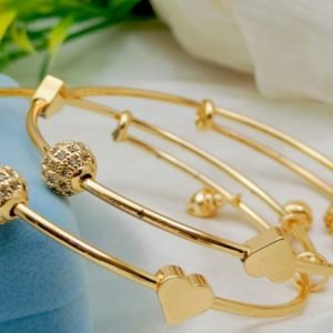 Zircon 2 Pieces Balls Bangles Best Quality