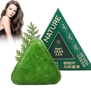Seven Green Herbal Shampoo Bar – Hair Fall Control & Anti-Dandruff (100% Natural)