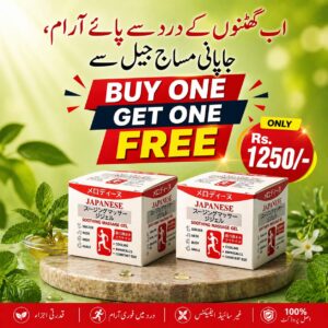 Japanese Pain Relief Gel – Buy 1 Get 1 FREE 🔥 (2 Bottles Rs 1250 Only)